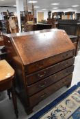 A Period oak bureau