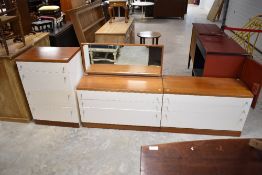 A selection of vintage bedroom furniture , possibly Schreiber