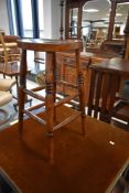 A Victorian stained frame tall stool