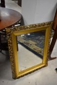 A 19th century gilt frame wall mirror (some damage to corner), approx. 77 x 64cm