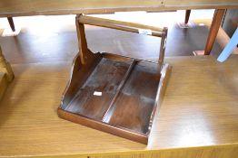 A reproduction Regency mahogany basket tray