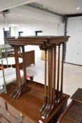 An Edwardian mahogany nest of four tables