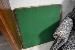 Two vintage card tables