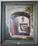 Local Interest* Geoffrey H. Pooley (British, 1908-2006) oil on board, 'Old Kendal Yard', signed