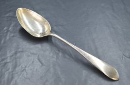 A George III silver Old English pattern serving spoon, of traditional form, marks for Edinburgh