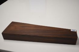 A beautifully figured french walnut gun stock blank measuring 19.5 in x 6.25in x 2.25 in