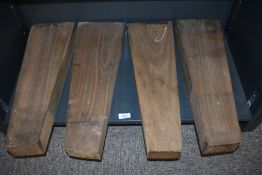 Four French Walnut gun stock blanks hand selected by a master gunsmith