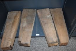 Four French Walnut gun stock blanks hand selected by a master gunsmith