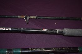 3 vintage fishing rods including Browning and Abu Garcia,
