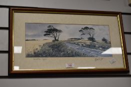 After Andrew Dibben (???? ) print, signed in pencil to margin The Coast Road, Weybowne, framed under