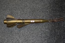 A late 19th century brass Anchor Ships A.1 Log by T. Walker of London, impressed mark 'Atkey and Son