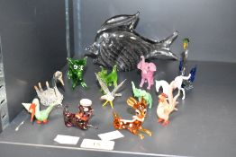 A Marcolin Sweden glass fish paperweight, etched to base 'Marcolin Sweden, B850.14, h11cm, sold