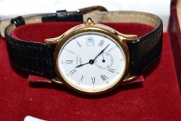 A Rotary wristwatch, having a white dial with Roman numerals, subsidiary dial and date aperture,