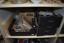 Four box's containing various 1960, 70's & 80's engineering magazines, to include railway,