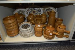 A part vintage Langley Canterbury ceramic tea / dinner service, to include soup bowls, cups/saucers,