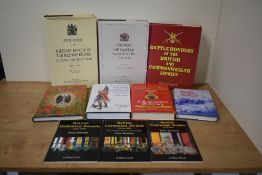 Military History. Battle Honours and Biographical reference works. Hardbacks in dust jackets. (7)