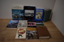 Lancashire. History, topography and folklore interest. A small selection, hardback and softback.