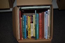 Railways and related. A carton. Hardbacks in dust jackets. (23)