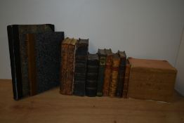 Antiquarian miscellany. A small carton. Condition mixed. (11)