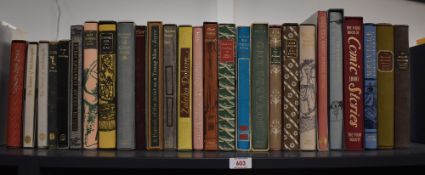 Folio Society. Fiction selection. All in slipcases. Condition mixed. (27)