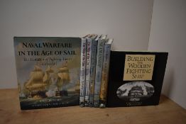 Naval History. Warships in the Age of Sail. Hardbacks in dust jackets. (7)