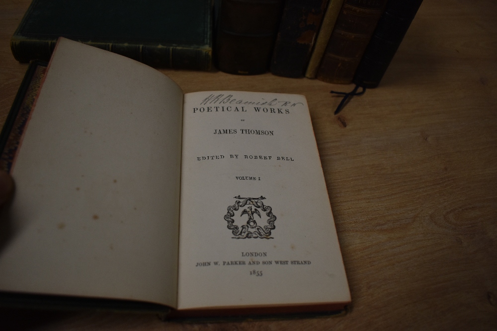 Antiquarian. Small miscellany. Includes: Bell, Robert [ed.] - Poetical Works of James Thomson. - Image 3 of 8