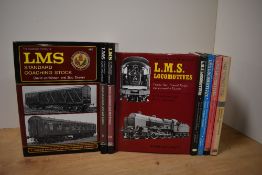 Railways. LMS selection. Two sets - Essery & Jenkinson - LMS Locomotives, in five volumes & LMS