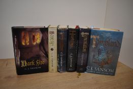 Literature. C. J. Sansom. Six titles from the Shardlake series. Hardbacks in dust jackets. Condition