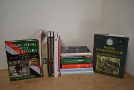 Military History. British Regimental histories. Specialist monographs. Hardback selection. (14)