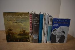 Maritime History. A small miscellany. Hardbacks in dust jackets. (8)