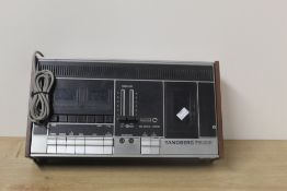 A Tandberg vintage top loading series TCD 300 cassette player - a nice retro look to this piece