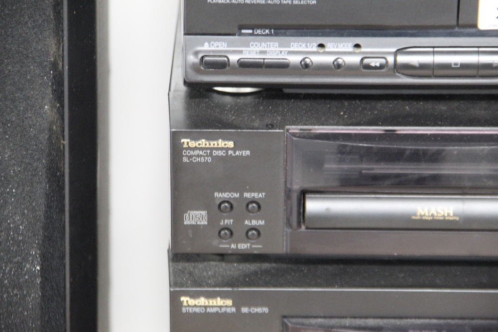 A Technics stack system with speakers - Image 3 of 6