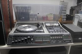 A Grundig RPC500 vintage super - hifi system with cassette deck and turntable - such a great look to