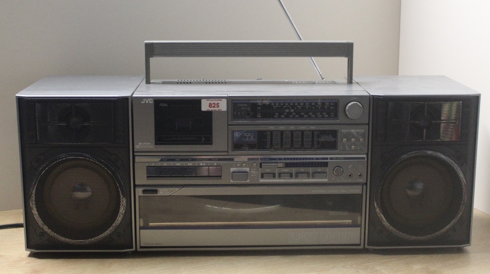A JVC Ghetto Blaster with turntable and cassette player and tuner - sold as not working but a rare