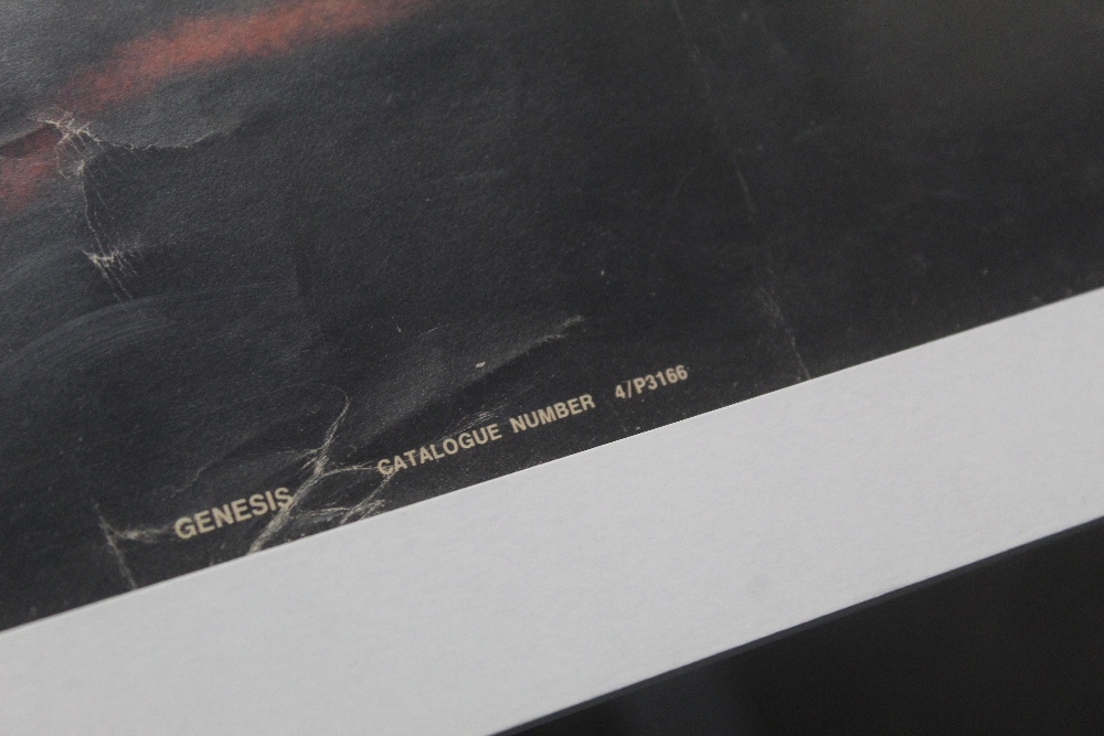 A vintage framed Genesis live poster - progressive rock interest - 65 cm x 94 cm - some wear as in - Image 3 of 4