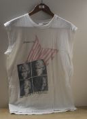 A Bowie Glass Serious Moonlight T - Shirt / capped sleeve vest in Large - some wear but a nice