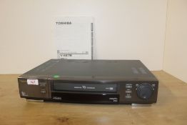 A vintage Toshiba VHS video player - making a comeback as people are now using them to digitise