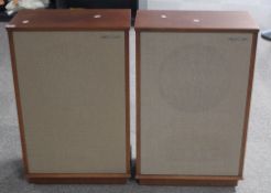 A pair of 1960's Tannoy Monitor Gold Dual Concentric floor standing speakers in wooden cases ,