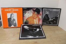 A selection of Jazz Box sets , four in total -all multiple vinyl sets apart from the Count Basie