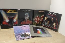 A lot of six vinyl albums as in photos - rock and prog interest - VG/VG+ at least - good shop /