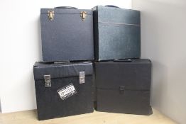 A selection of vintage vinyl carry cases as in photos - nice retro and practical pieces