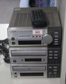 A Kenwood Midi System with Speakers in excellent condition with cassette deck