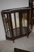 A mid 20th Century china cabinet, approx width 106cm, height 118cm