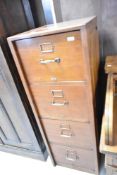 A 19th Century mahogany filing cabinet, height approx. 136cm