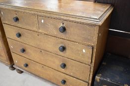 A Victorian scumbled style chest of two over three drawers, dimensions W127 D54 H114cm