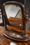 A 19th Century mahogany toilet mirror