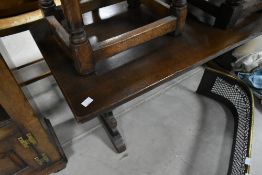 A period style coffee table, approx 107 x 36cm
