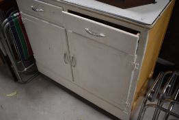 A vintage kitchenette base, width approx. 88cm