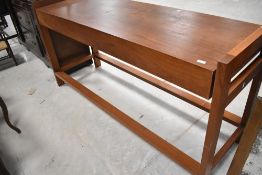 A vintage teak altar table , approx. width 188cm, depth 61cm