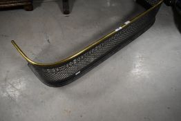 A 19th Century pierced fire fender, width approx. 85cm
